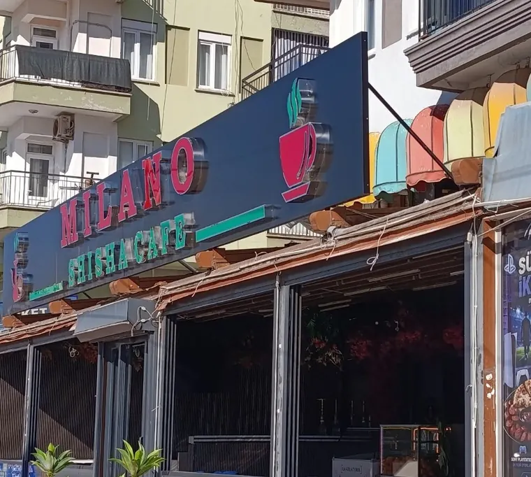 Gündüz Milano Shisha Cafe tabelası